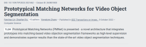 Prototypical Matching Networks for Video Object Segmentation