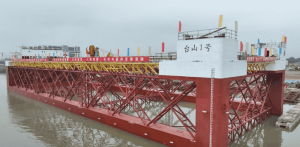 “台山1号”：江门首座半潜桁架式养殖平台，建设已进入收尾阶段