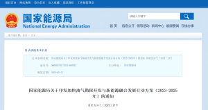 国家能源局关于印发加快油气勘探开发与新能源融合发展行动方案（2023-2025年）的通知