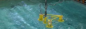 单点系泊海洋核动力平台风浪流水池试验技术