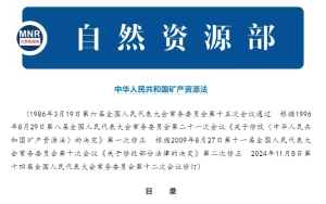全文来了！新修订的《中华人民共和国矿产资源法》